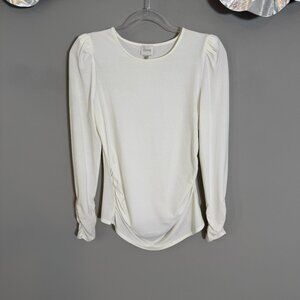 NWOT Crew Neck Puff Long Sleeve Tee